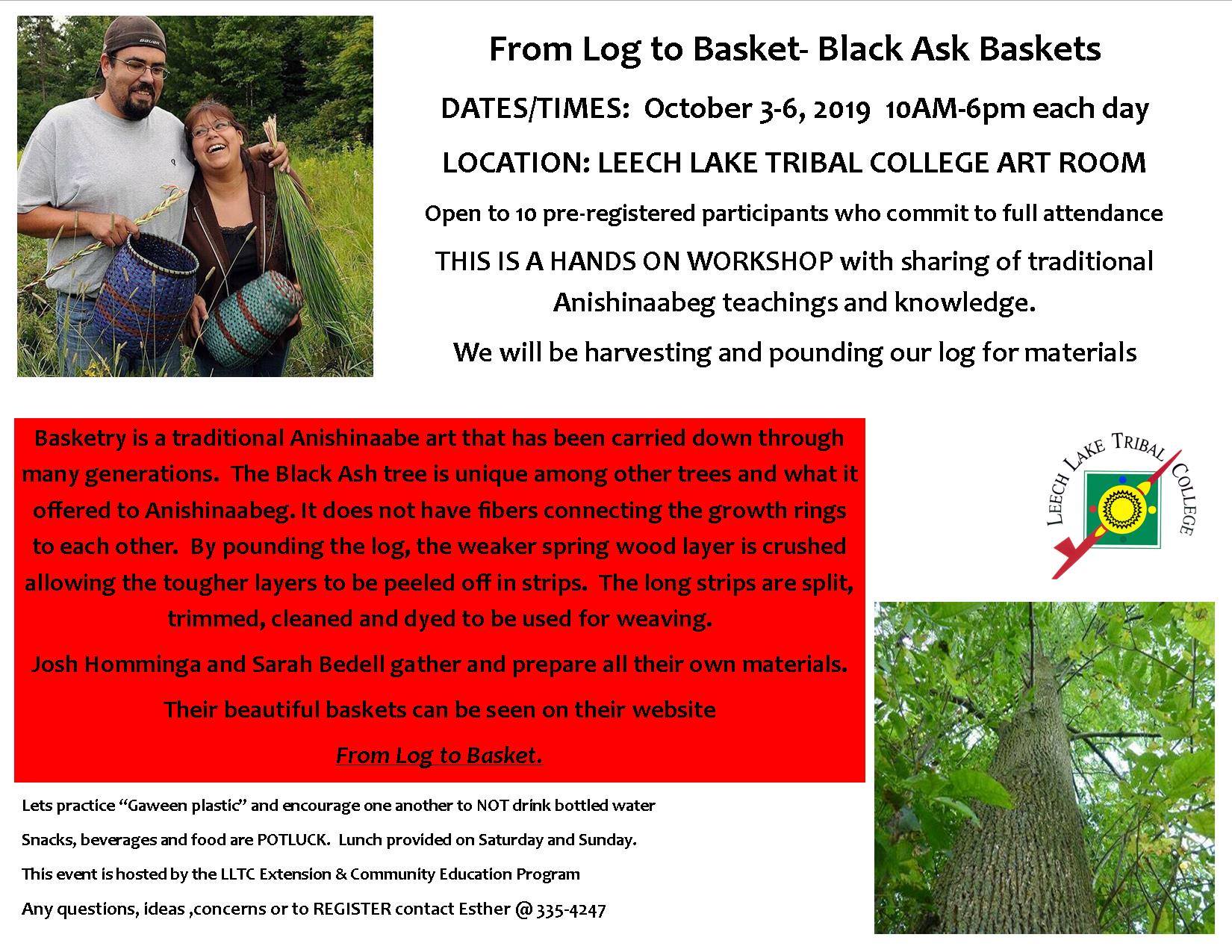 Black ash basket event